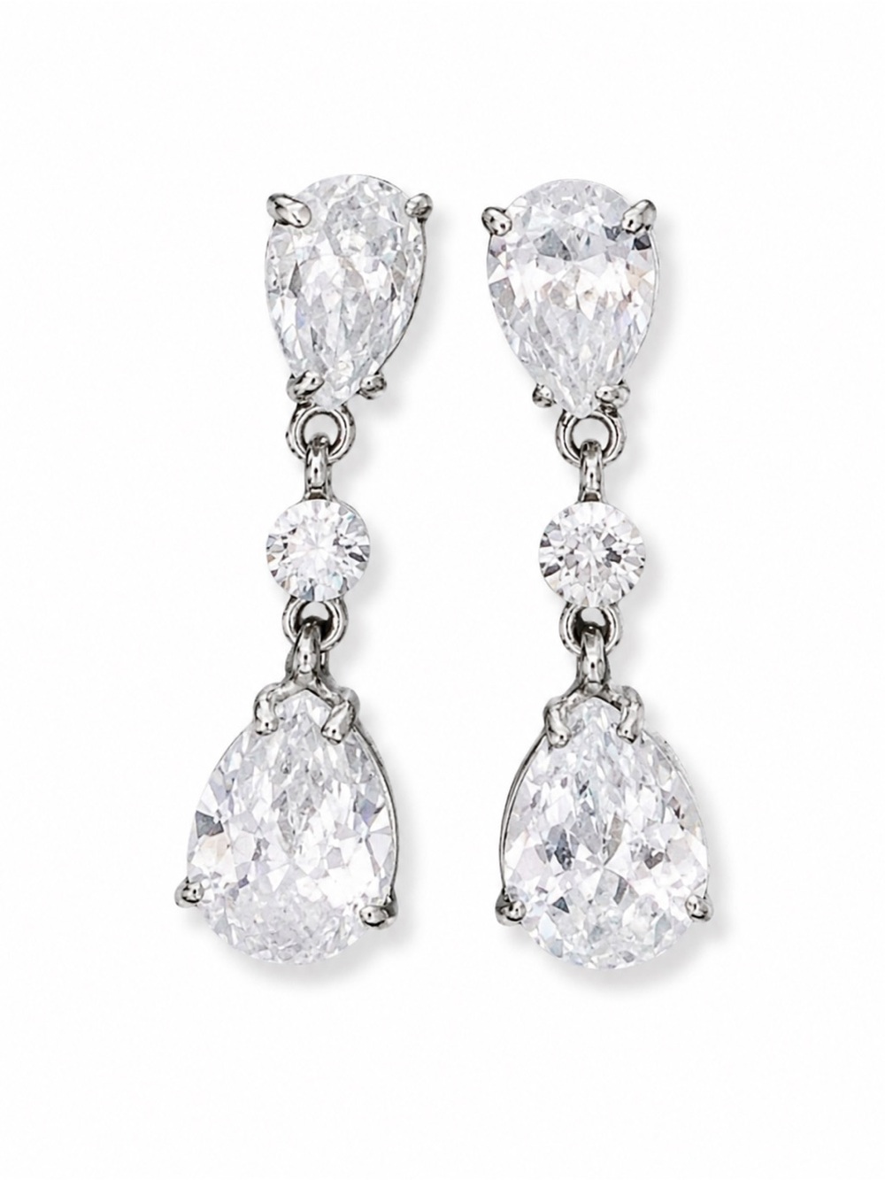 Elegant Silver Drop Earrings